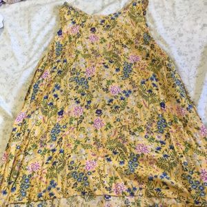 Old navy girls flowing flowered tank top